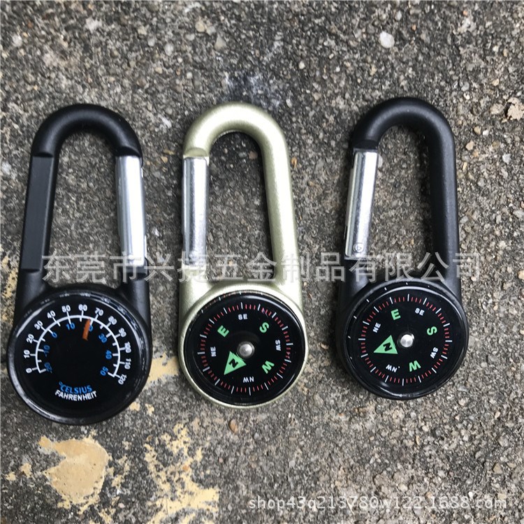 廠家供應(yīng)DC25鋅合金指南針金屬登山扣 爬山扣