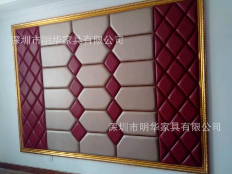 深圳工廠定制直銷軟包皮革床頭背景墻 按尺寸設(shè)計(jì)定制