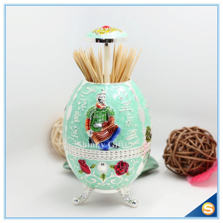 誠招全國代理 西安景區(qū)紀(jì)念品 兵馬俑古城金屬牙簽罐 專利牙簽筒