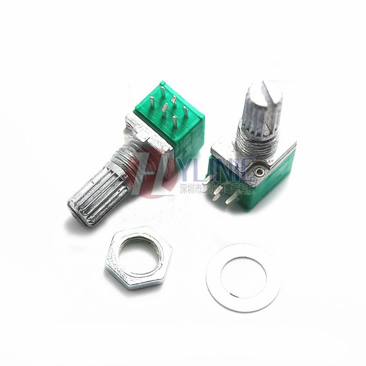 六腳 RK097G雙聯電位器 音響/功放/密封電位器 B20K