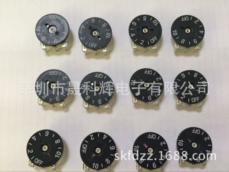大量供應帶刻度字音量類單雙撥盤電位器耳機電位器