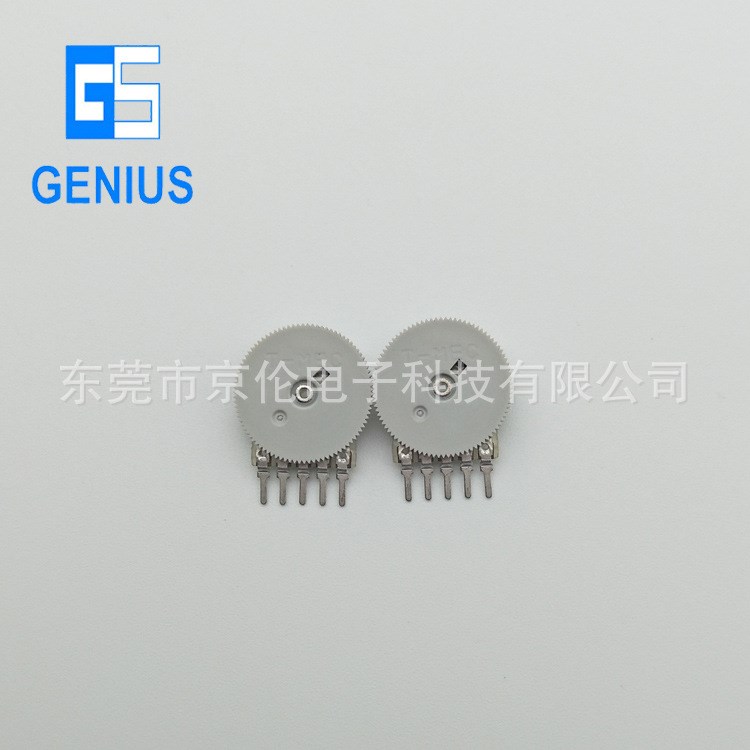 耳機用電位器 波盤電位器 碳膜 轉(zhuǎn)盤電位器 京倫電子直銷 雙聯(lián)