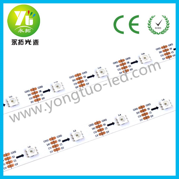 WS2813B 5v 斷點續(xù)傳30燈全彩S2812B升級版WS2813B單點單控燈帶5V