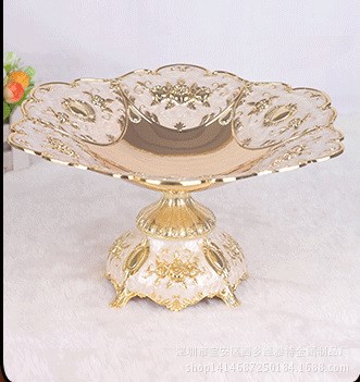 歐式果盤奢華果盤酒店KTV果盤鋅合金質果盤時尚創意小吃碟