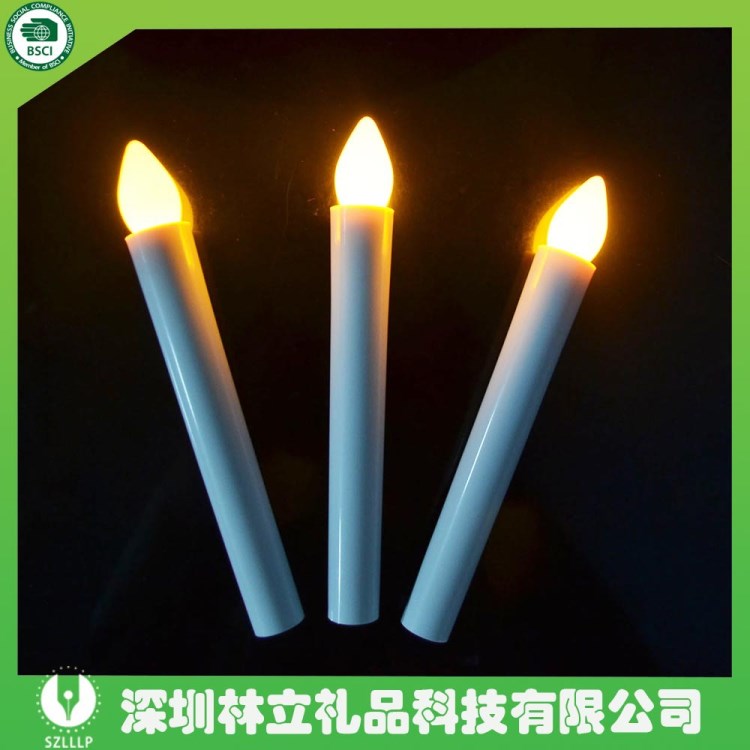 廠家直供創(chuàng)意LED發(fā)光蠟燭燈 浪板布置蠟燭燈 燭光晚餐燈