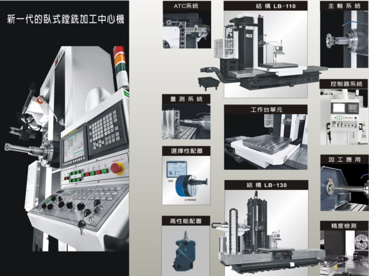 台湾丽驰LITZ  LB110 130卧式镗铣加工中心系列