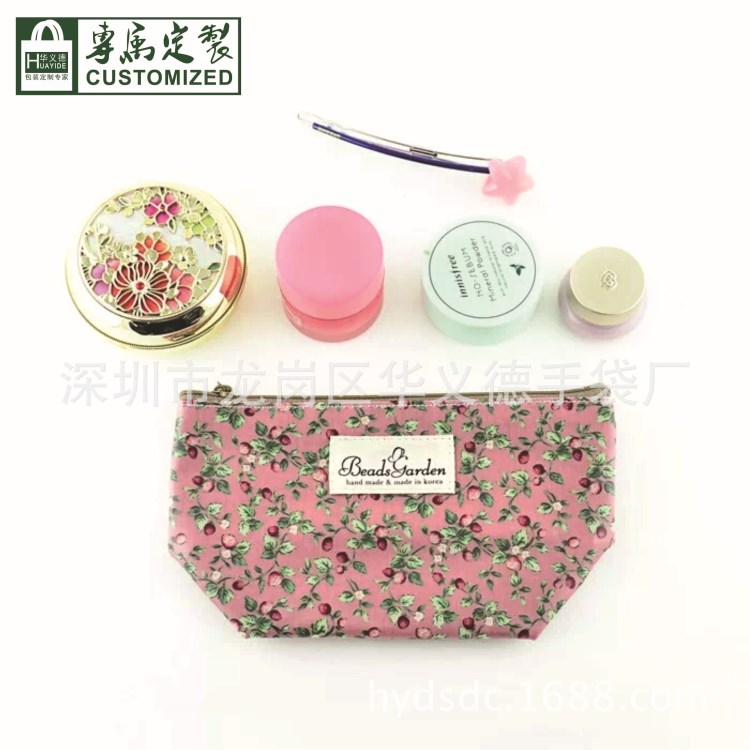 旅行包牛津布手抓化妝包洗漱包收納包定制logo彩印生產(chǎn)工廠pu化妝