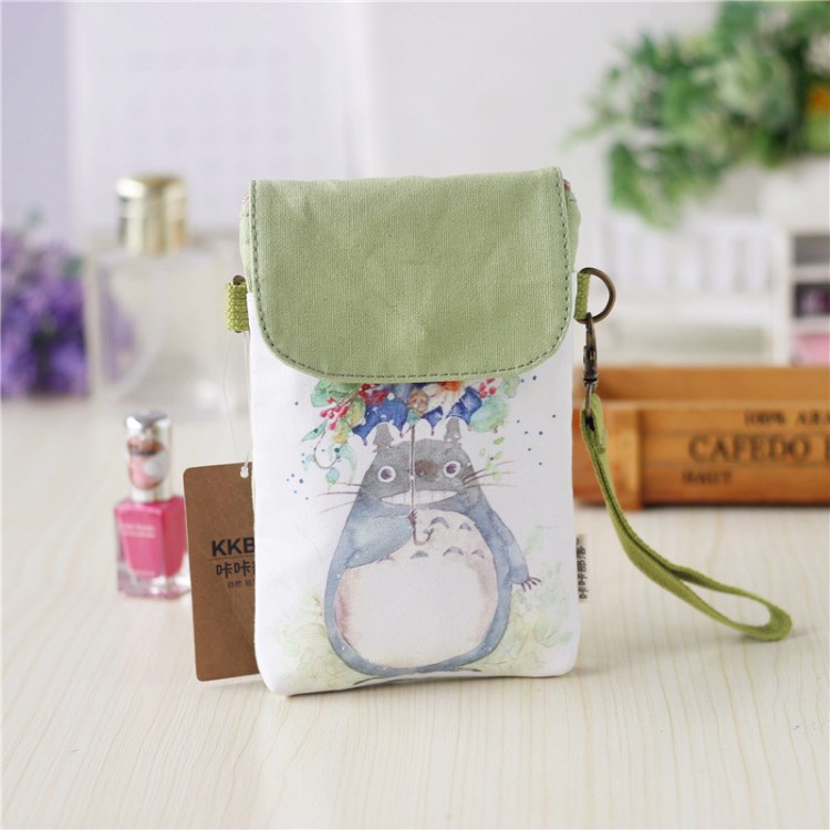 新款彩印手機包 咔咔部落帆布印花手拎斜跨兩用小包 廠家批發(fā)