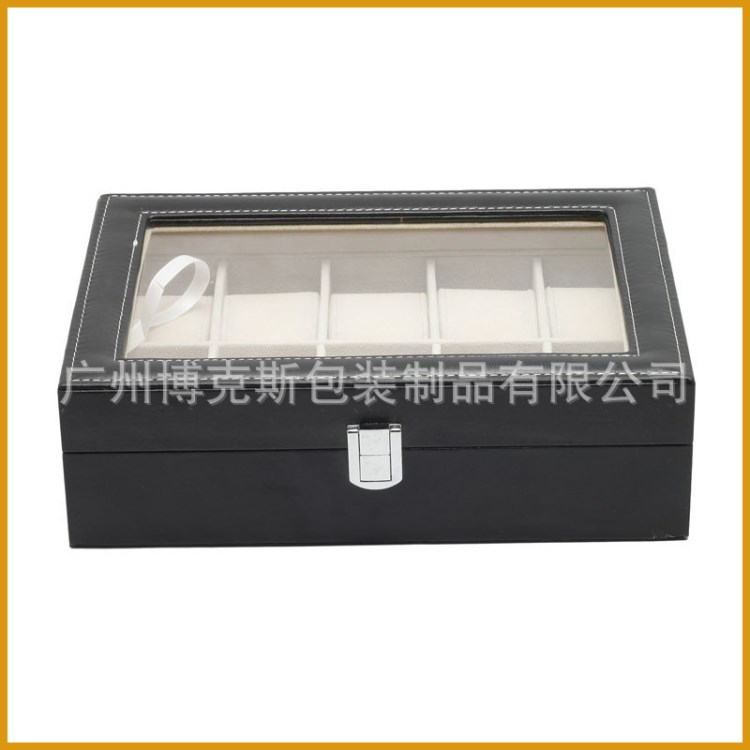 高端皮質(zhì)手表展示盒 奢華表盒 出口品質(zhì)表收納皮盒 木盒包裝盒