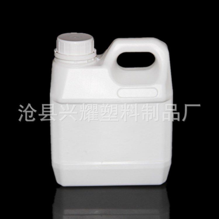 供應(yīng)1000ml 塑料壺 液體壺 防盜蓋化工壺 1升塑料壺 顏料桶