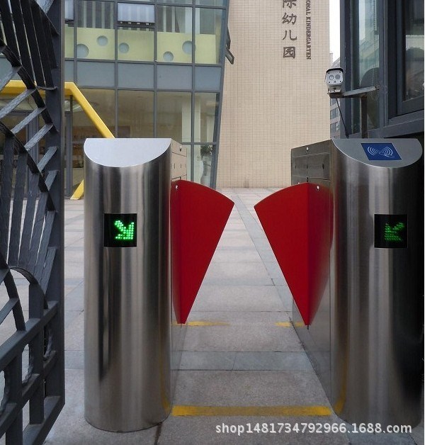 工地人臉識別系統翼閘 一卡通刷卡門禁機 人行通道閘機 伸縮翼
