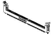DDR2插槽; DDR3 240P插槽；內存插槽 AT24017-H3BE-4F