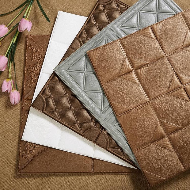 自粘软包墙贴3d立体防皮革创意家居温馨贴饰居家环保