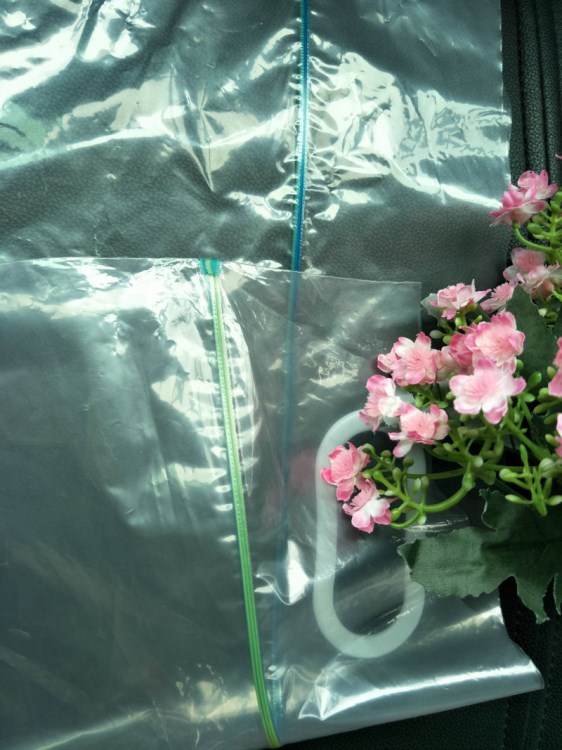 PE雙色骨貼骨袋 opp粘骨袋 透明塑料定制手提服裝包裝袋
