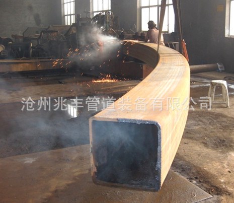 河北無縫方管彎管生產 大口徑厚壁方矩管彎管 合金厚壁矩形管彎管
