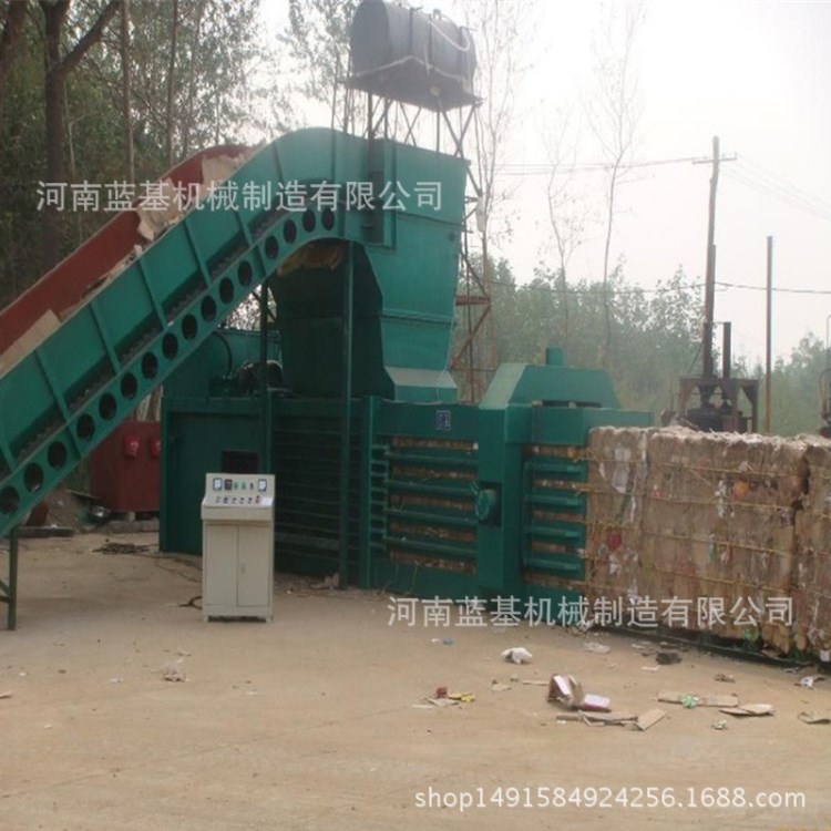 廠家直銷鞋廠廢料打包機 秸稈稻草打捆機 廢紙箱壓捆打包機