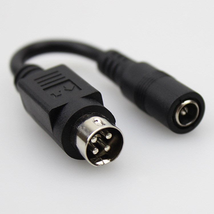 4pdin電源線4P轉(zhuǎn)5.5監(jiān)控轉(zhuǎn)接DC線MINI DIN 4pin power cable