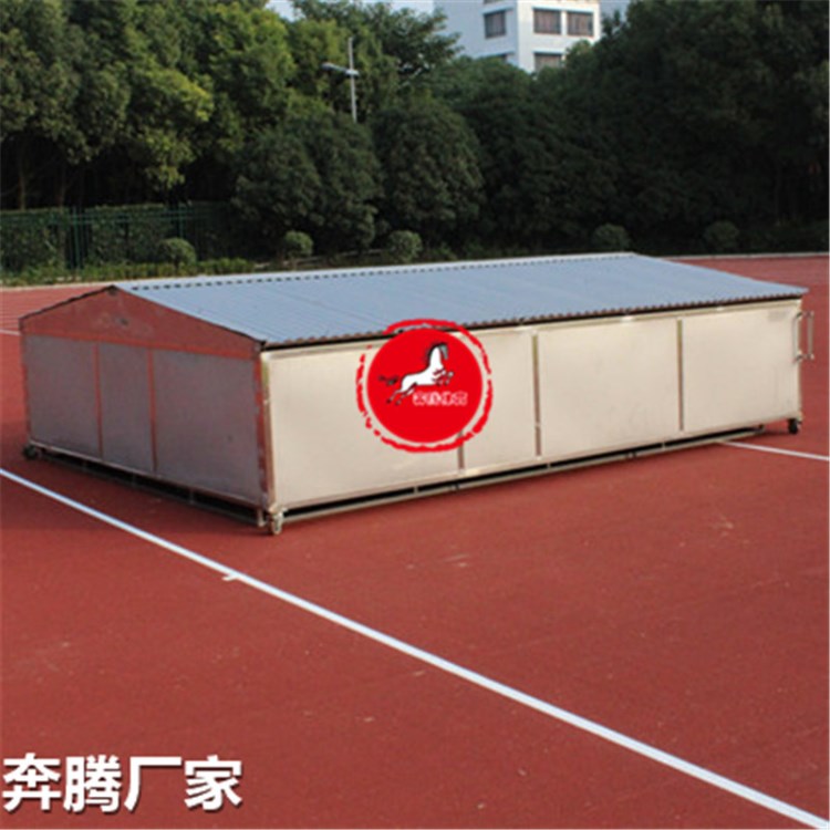 撐桿跳高海綿墊防護棚 移動不銹鋼海綿防護棚 海綿包防護棚防水棚