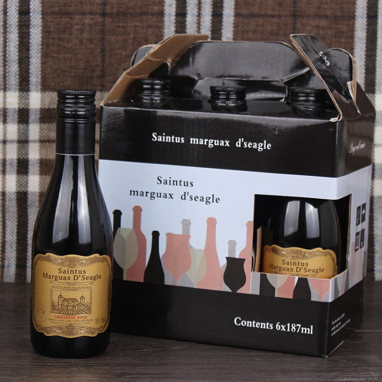 團購法國原裝紅酒 小酒朗格多克AOP干紅葡萄酒 187ml酒夜場用