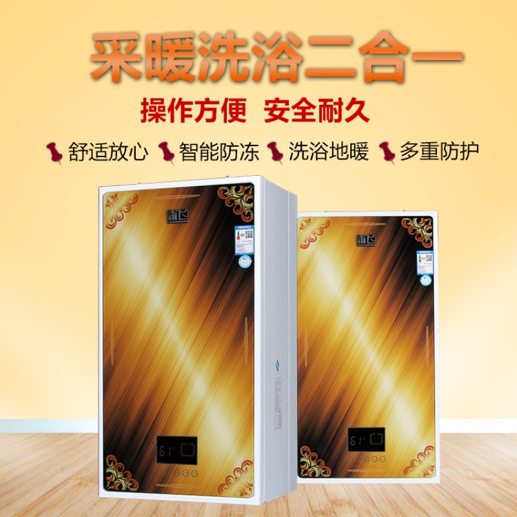 廠家直銷家用天然氣壁掛爐18KW20KW24KW采暖洗浴多用燃氣熱水器