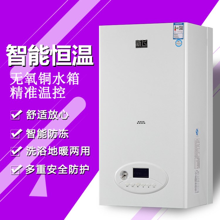 廠家直銷家用天然氣壁掛爐18KW20KW24KW采暖洗浴多用燃氣熱水器