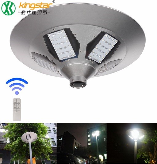 厂家LED太阳能路灯30W 庭院公园照明 UFO景观灯草坪灯 调光遥控