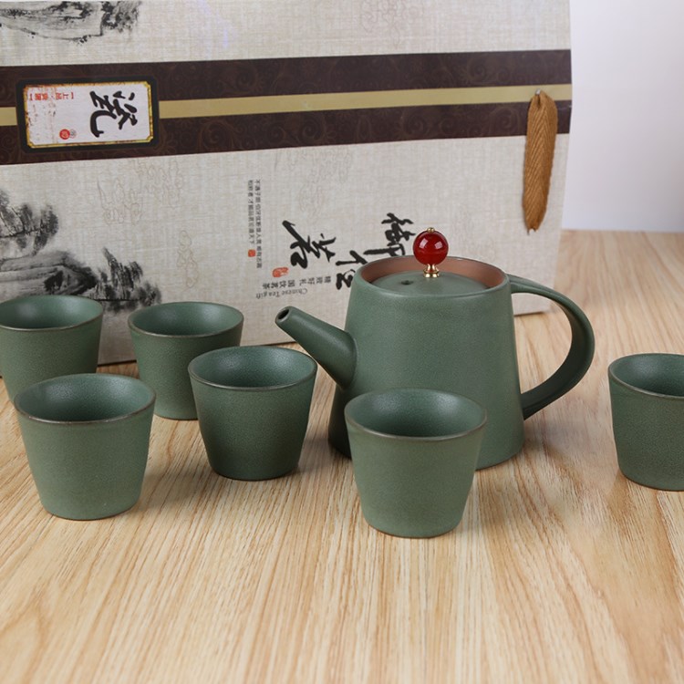 瑪瑙茶具 功夫茶具 禮品茶具加工定制logo七頭瑪瑙茶具套裝