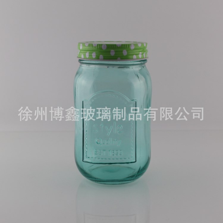 500ml 喷涂玻璃罐 玻璃梅森罐 梅森玻璃瓶 1899玻璃瓶 烤漆 定制