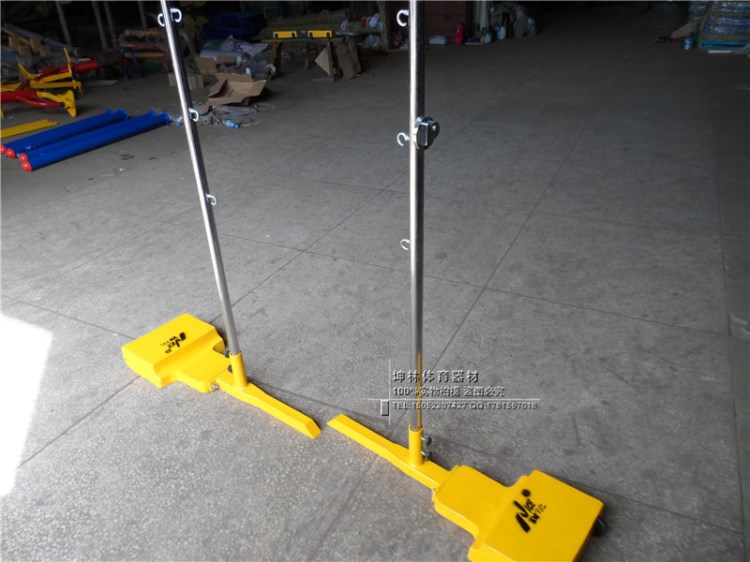 移動(dòng)式羽毛球柱 羽毛球用品鑄鐵配重式羽毛球架 電鍍羽毛球柱