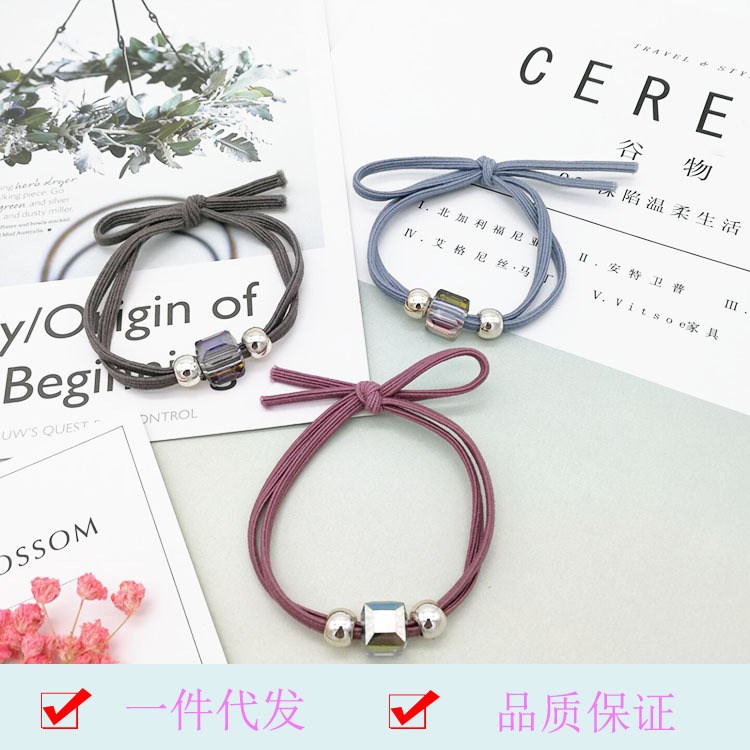 現(xiàn)貨批發(fā)日韓時(shí)尚diy手工女士水晶手鏈幸運(yùn)小飾品精品店專賣手鏈