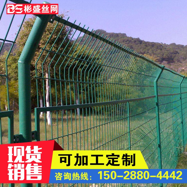 廠家供應(yīng) 桃形立柱防護(hù)欄 公路防護(hù)欄 三角折彎圍欄網(wǎng)