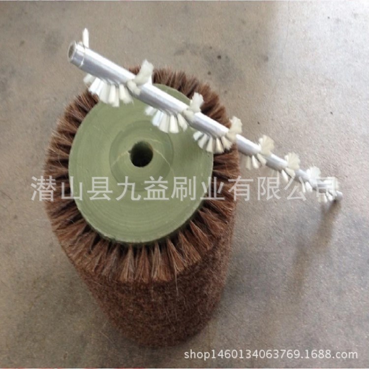 供應不銹鋼絲毛刷輥 塑料尼龍絲毛刷輥 清洗拋光滾刷 劍麻棕絲輥