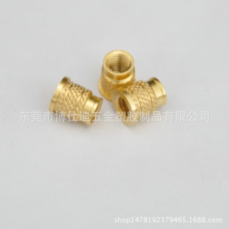 熱熔冷壓M4*8*7*6.3*9 銅螺母 銅嵌件廠家直銷