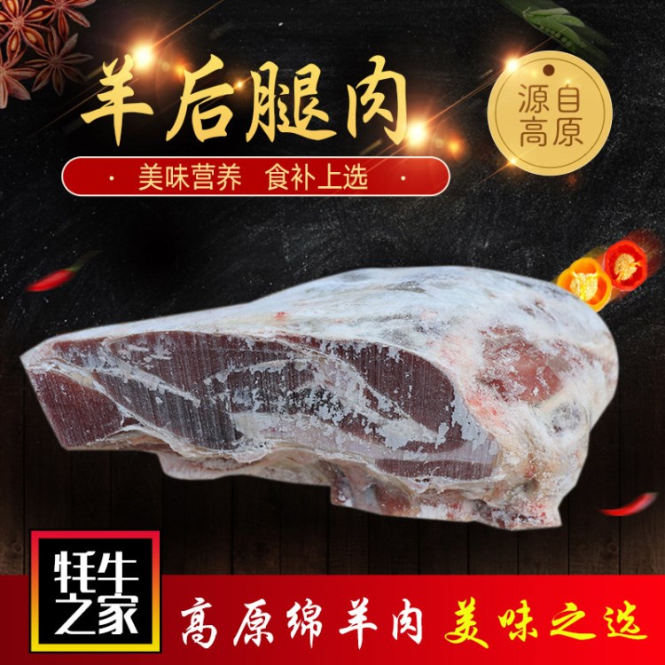 食品羊后腿肉(大塊) 原切無腌制羊后腿肉 綠色冷凍羊肉批發(fā)