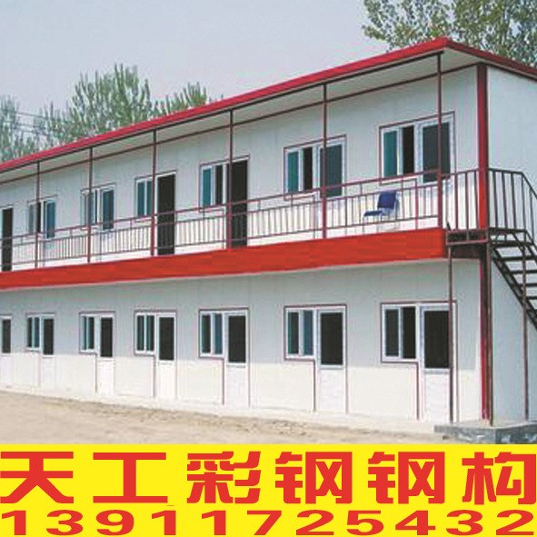 制作安裝防火型彩鋼臨建房、廠房、庫房、樓房平改坡，價格低