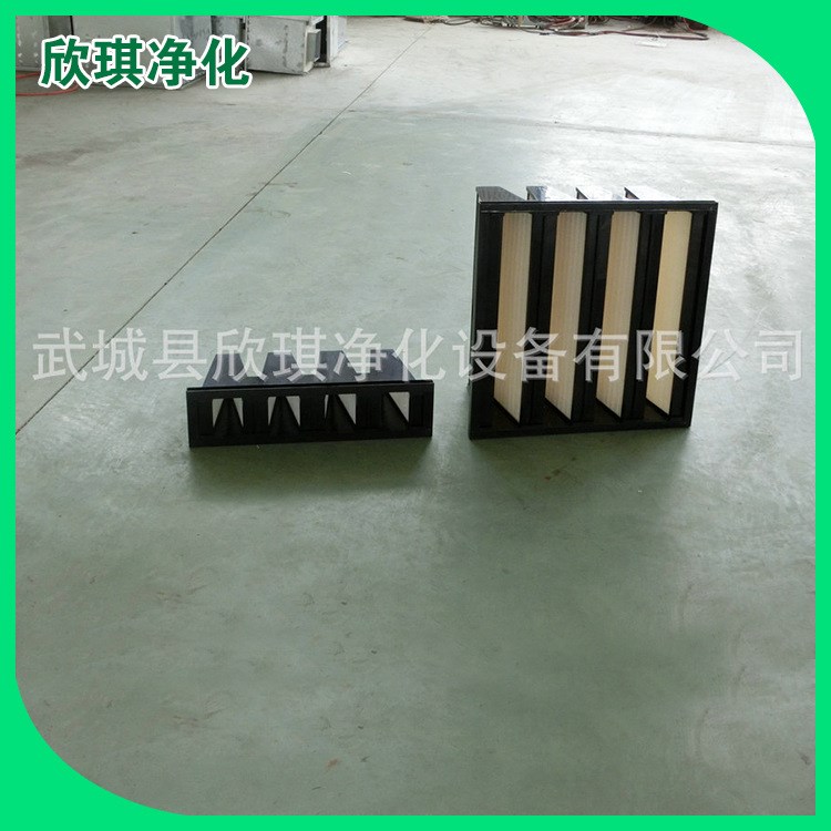 生產(chǎn)供應(yīng)大風(fēng)量V型組合式過濾器無塵車間用亞過濾器廠家