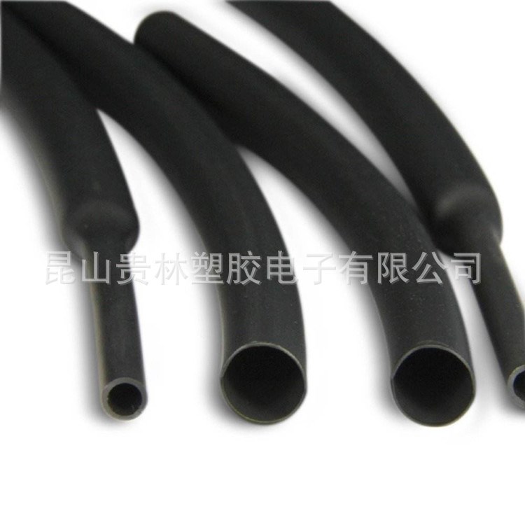 長直銷 135度高溫阻燃熱縮管 135℃黑色熱縮套管