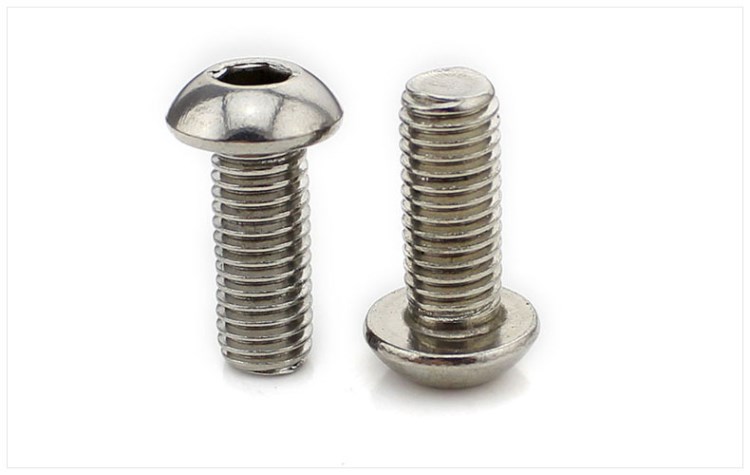 不锈钢304美制半圆头内六角机螺钉/圆头内六角螺丝1/4-20*l