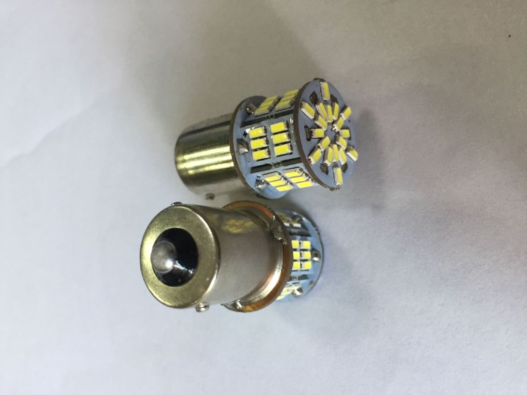 汽車LED摩托車改裝轉(zhuǎn)向燈倒車燈54SMD  3014 1156高亮通用尾燈