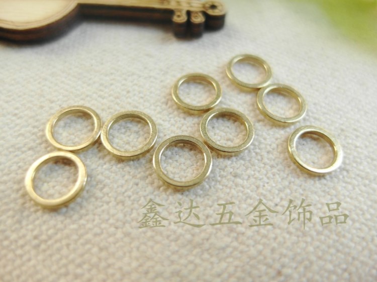 DIY車床件無縫圈 O形圈 保色金耐色金銅銅圈環(huán)幾何圈銅環(huán)