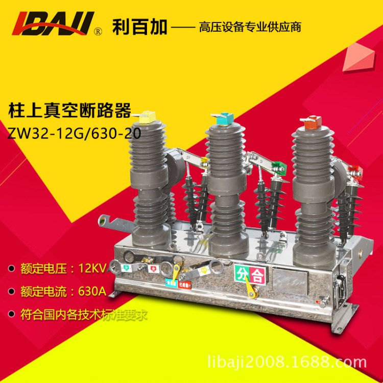 ZW32-12G/630-20戶內高壓真空斷路器帶雙隔離片 永磁真空開關