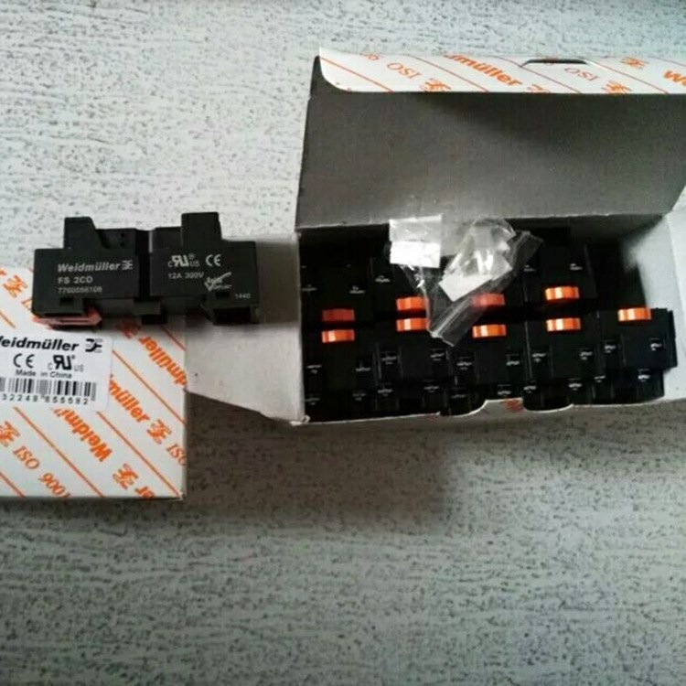 現(xiàn)貨魏德米勒Weidmuller插拔式繼電器底座7760056106 FS 2CO