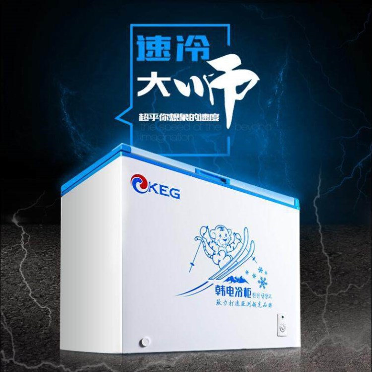 KEG/韓電 BC/BD-220QB韓電冷柜 臥式冰柜家用 冷柜單門式冷藏冷凍