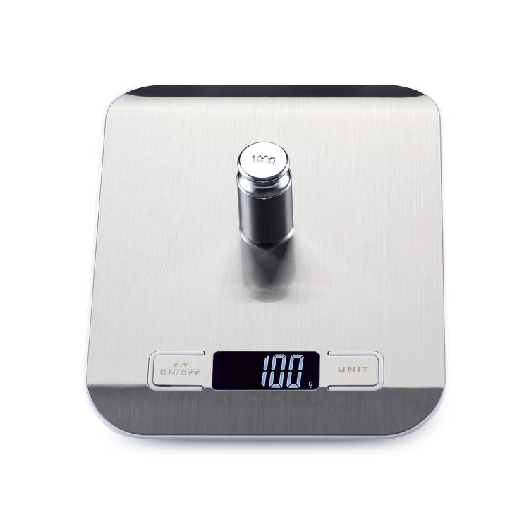 批發 不銹鋼家用廚房秤5kg臺秤1kg 食物烘焙克稱 迷你電子秤
