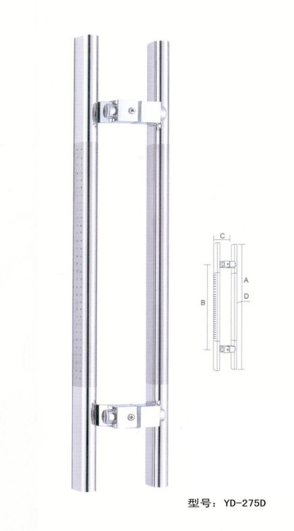 工廠直供YD-275D砂光不銹鋼玻璃門拉手