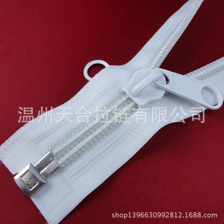 廠家直銷10#尼龍開口拉鏈雙面象鼻頭長板片 DIY輔料