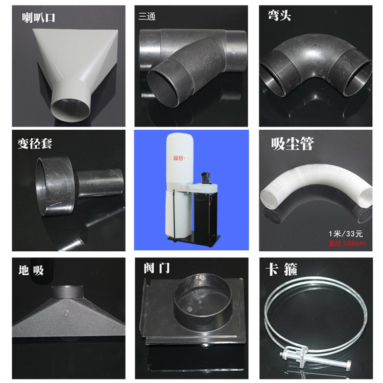 吸塵器附件小型布袋吸塵器干式集塵器粉末除塵器通用工具配件