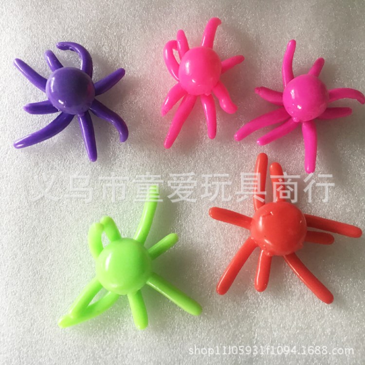 廠家直銷環保TPR 軟料黏黏章魚，帶金粉TPR 軟料減壓粘粘玩具
