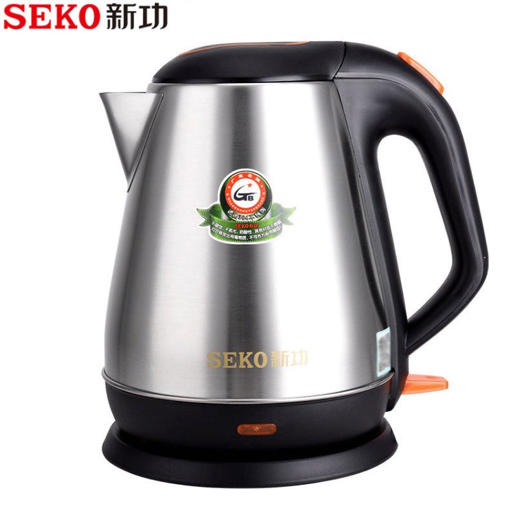 Seko/新功S53电热水壶防烫烧水壶家用304不锈钢快速壶小家电批发