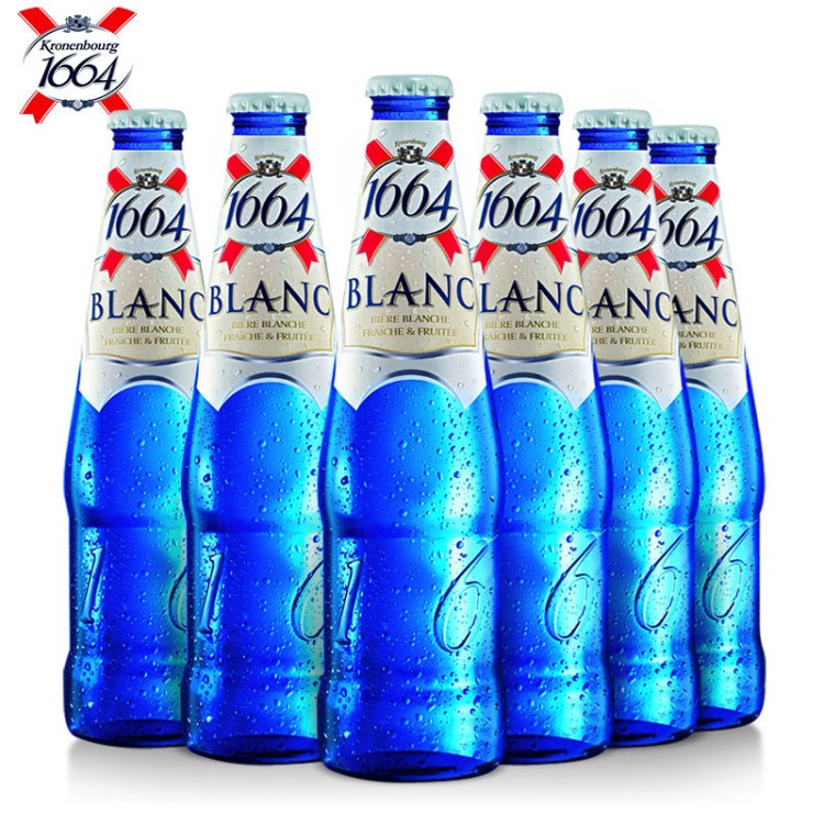 法國原裝啤酒 凱旋1664啤酒330ml 藍(lán)瓶 法國白啤酒低價批發(fā)